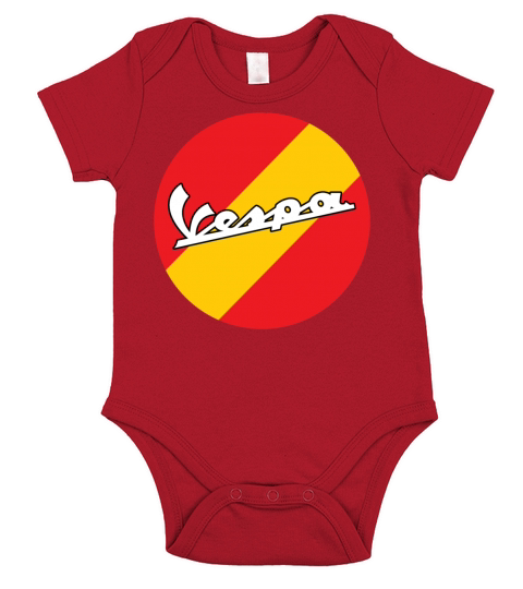 ITALIA VESPA SCOOTER T SHIRT Short Sleeve Baby One-Piece