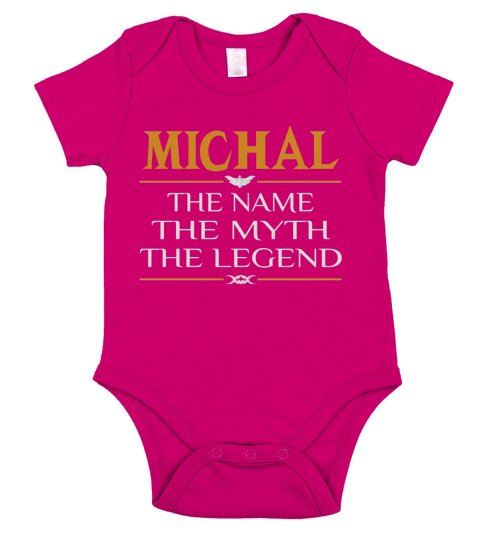 Michal Legend Name Michal Short Sleeve Baby One-Piece