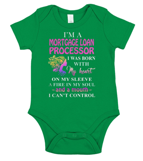MORTGAGE LOAN PROCESSOR Cant Control Short Sleeve Baby One-Piece