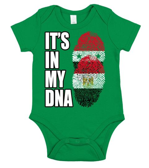 Syrian And Egyptian Vintage Heritage DNA Flag Short Sleeve Baby One-Piece