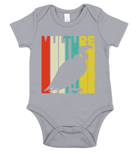 Vintage Style Vulture Silhouette T-Shirt Short Sleeve Baby One-Piece