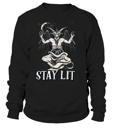 Baphomet Devil Tarot Card Occult Stay Gothic Sweatshirt Unisex