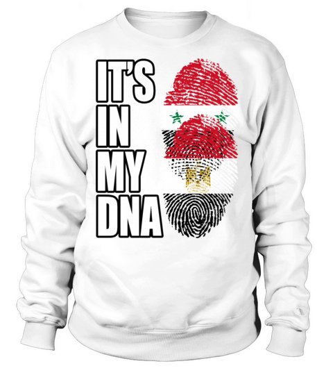 Syrian And Egyptian Vintage Heritage DNA Flag Sweatshirt Unisex