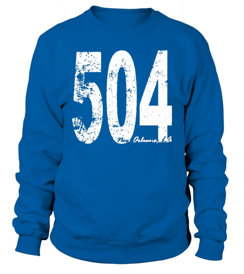 Vintage New Orleans Area Code 504 T-Shirt Sweatshirt Unisex