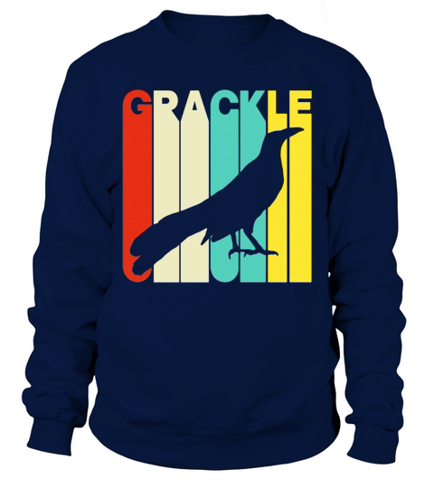 Vintage Style Grackle Silhouette T-Shirt Sweatshirt Unisex