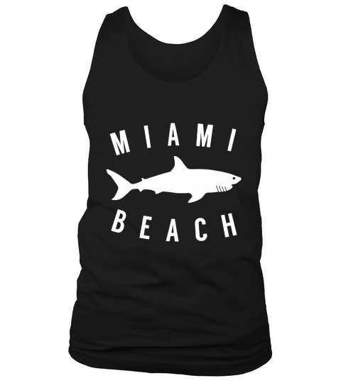 Miami Beach Florida T Shirt Shark FL Souvenir Apparel Tank Top Unisex