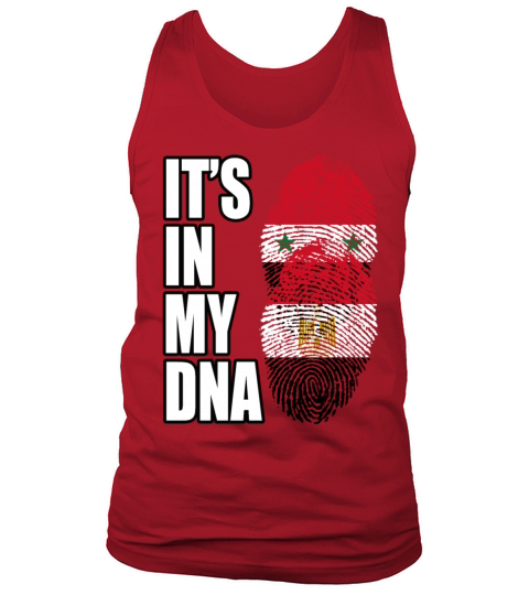 Syrian And Egyptian Vintage Heritage DNA Flag Tank Top Unisex