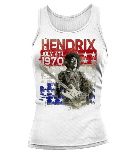 Jimi Hendrix July 4th Flag Tank top Woman