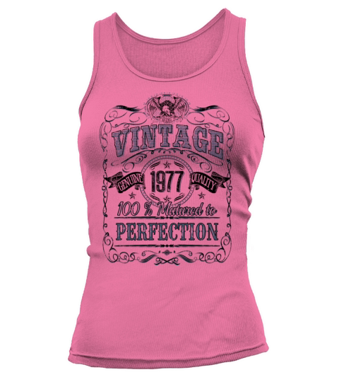 Vinage 1977 birthday year of birth 1977 gift Tank top Woman