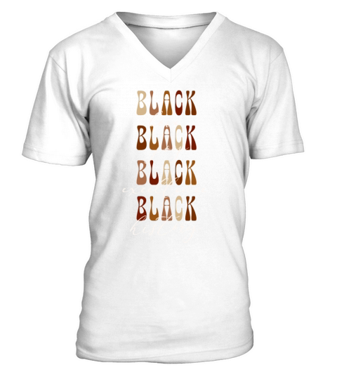 Black Pride Black History Month V-Neck T-shirt