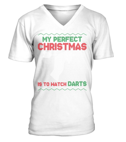 Darts Christmas Vintage My Perfect V-Neck T-shirt