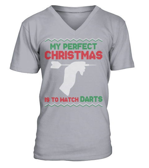 Darts Christmas Vintage My Perfect V-Neck T-shirt