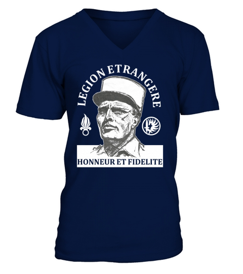 legion etrangere honneur et fidelite V-Neck T-shirt