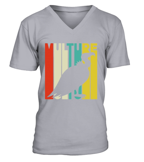 Vintage Style Vulture Silhouette T-Shirt V-Neck T-shirt