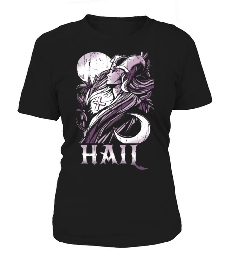 Priestess Tarot Card Occult Club Hail Gothic Women's T-Shirt
