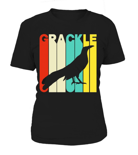 Vintage Style Grackle Silhouette T-Shirt Women's T-Shirt