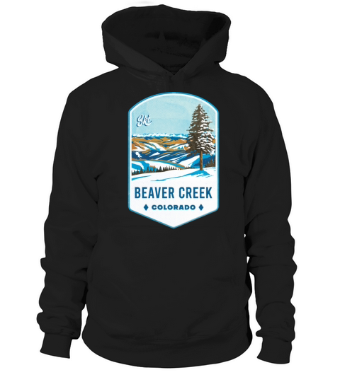 Beaver Creek Colorado Ski Badge Hoodie Unisex