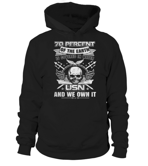 D1-1 USN OWN THE SEA - NAVY - SAILOR - MILITARY - Warrior Hoodie Unisex