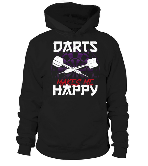 Darts Board Vintage Darts Makes Me Hoodie Unisex