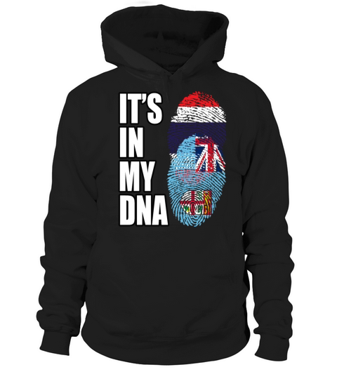 Thai And Fijian Vintage Heritage DNA Flag Hoodie Unisex