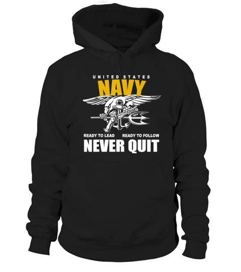 Us Navy Never Quit Proud Seals Team t-shirt Hoodie Unisex