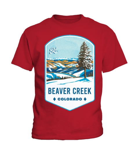 Beaver Creek Colorado Ski Badge Kids T-Shirt