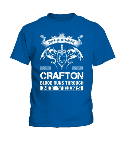 CRAFTON Last Name, Surname Tshirt Kids T-Shirt