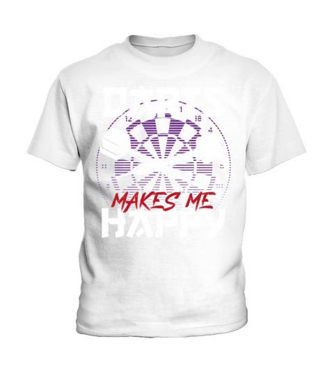 Darts Board Vintage Darts Makes Me Kids T-Shirt