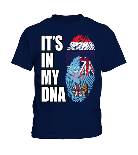 Thai And Fijian Vintage Heritage DNA Flag Kids T-Shirt