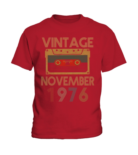 Vintage november 1976 - Unisex Long Sleeve Kids T-Shirt
