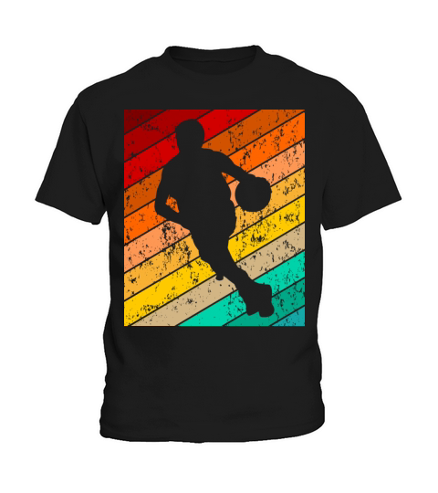 Vintage Retro Basketball Player Kids T-Shirt
