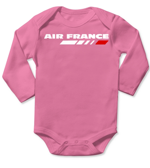 Air France airlines aviation cabin crew airport ai T-Shirt Long Sleeve Baby One-Piece