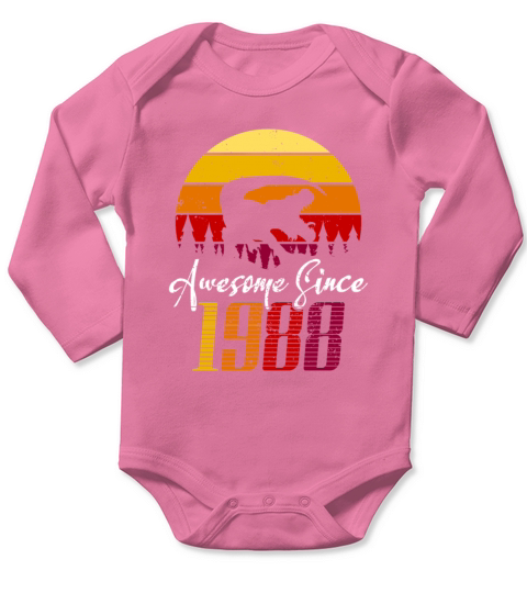 Awesome since 1988 Stunning Person Gift Long Sleeve Baby One-Piece