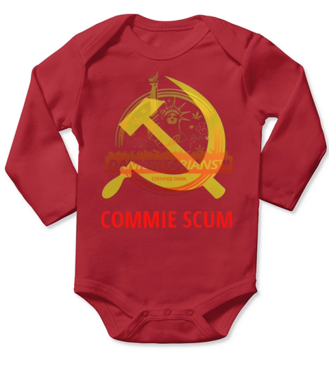 Commie Scum Long Sleeve Baby One-Piece
