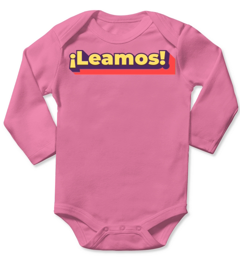 Let S Read Spanish Quote Badge Long Sleeve Baby One-Piece