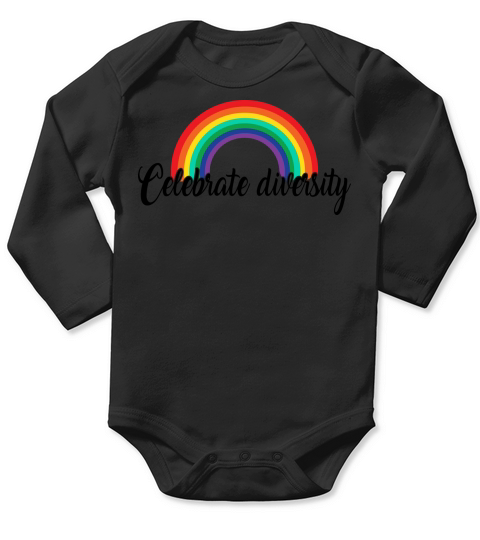 LGBT   Celebrate diversity Long Sleeve Baby One-Piece