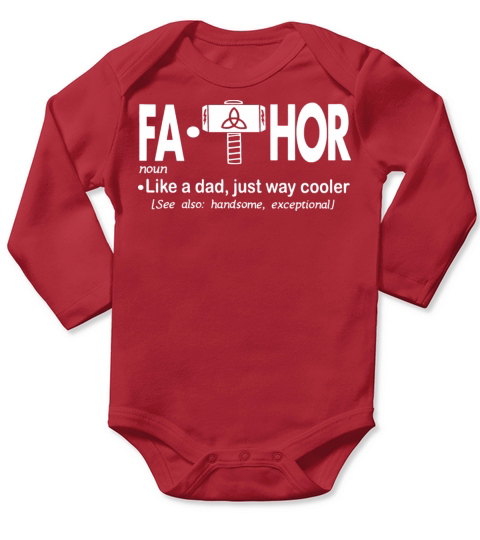Like Dad Just Way Long Sleeve Baby One-Piece