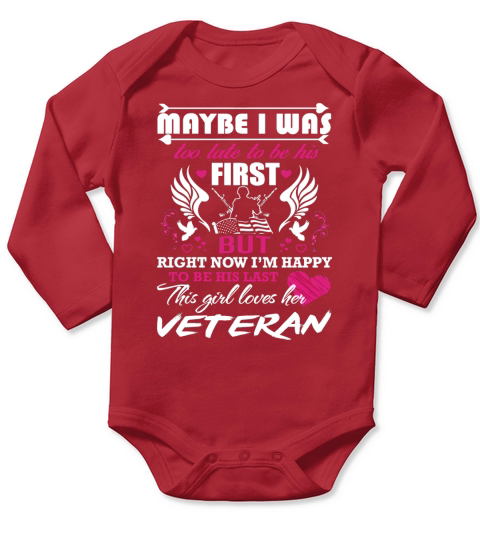 this girl love her veteran Long Sleeve Baby One-Piece