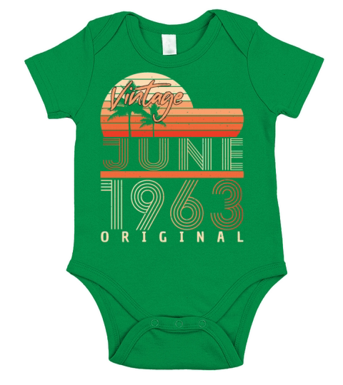 1963 June Vintage Short Sleeve Baby One-Piece