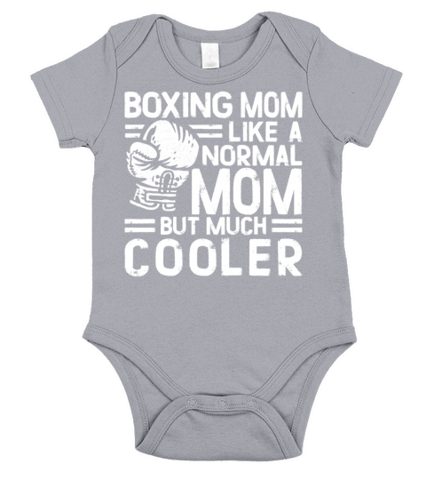Boxing Mom Mother Vintage Boxing Short Sleeve Baby One-Piece
