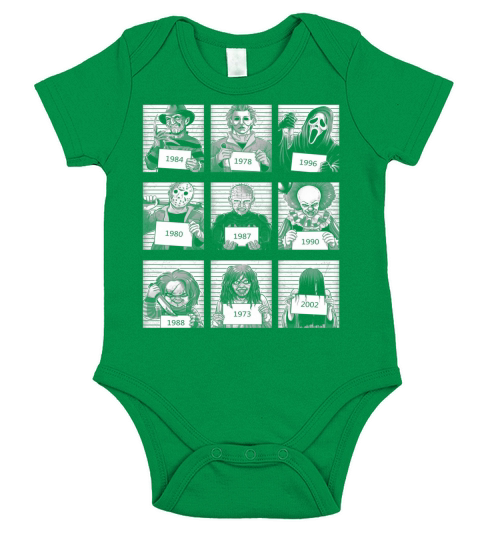 Character Horror Movies 1984 2002 Short Sleeve Baby One-Piece