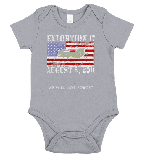 Extortion 17 US Army Military Seal Team Six Tribute T Shirt Short Sleeve Baby One-Piece