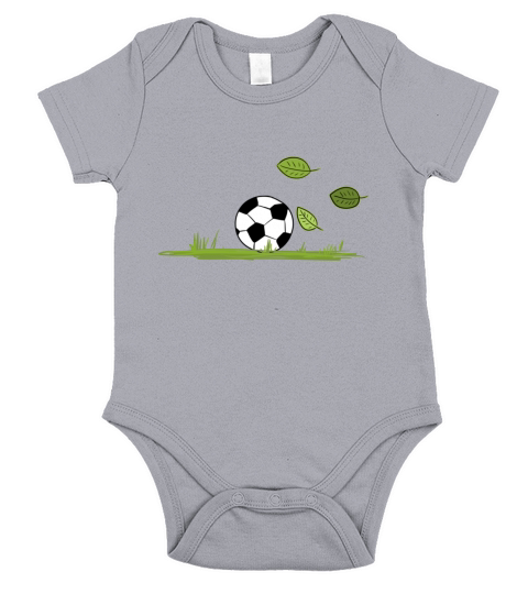 football nature grass sport leaves wind Short Sleeve Baby One-Piece