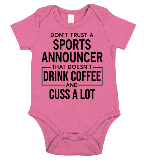Funny Sports Announcer Cuss A Lot Short Sleeve Baby One-Piece
