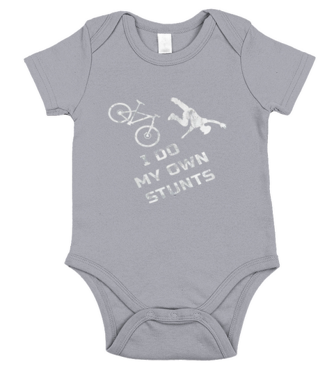 I Do My Own Stunts Mountain Bike Frontsi Short Sleeve Baby One-Piece