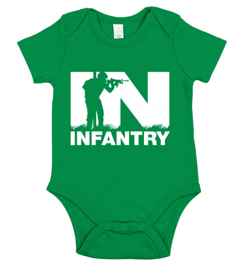 Infantry Veteran Soldier T-shirt Short Sleeve Baby One-Piece