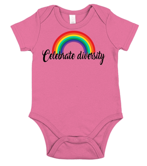 LGBT   Celebrate diversity Short Sleeve Baby One-Piece