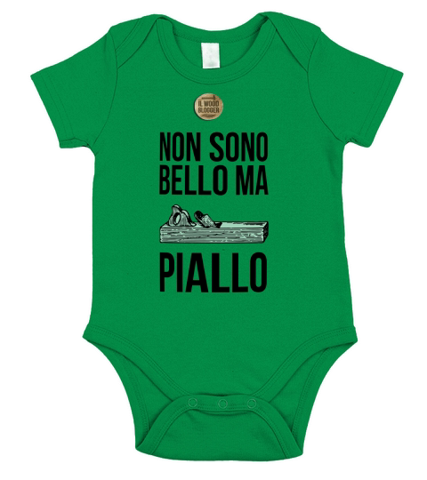 NON SONO BELLO MA PIALLO Short Sleeve Baby One-Piece