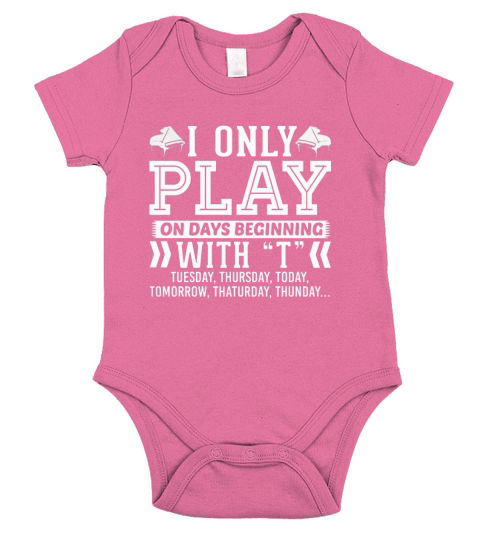 Piano Short Sleeve Baby One-Piece