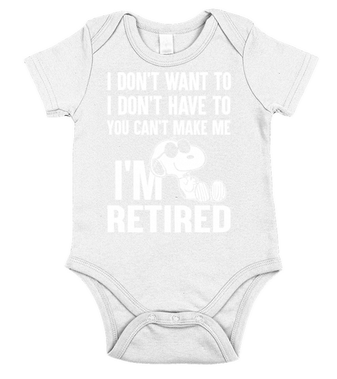 Snoopy im retired Short Sleeve Baby One-Piece